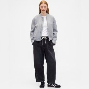 GAP mid rise super soft barrel jeans